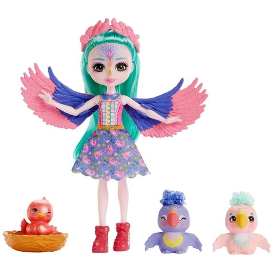 Mattel Enchantimals City Tails - Οικογένεια Σπίνων HKN15