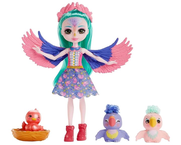 Mattel Enchantimals City Tails - Οικογένεια Σπίνων HKN15