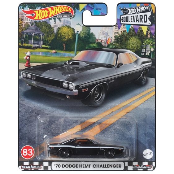 Mattel Hot Wheels Αυτοκινητάκια Premium Boulevard - 70 Dodge Hemi Challenger