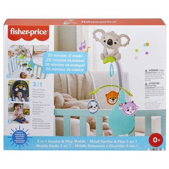 Fisher-Price 3 in 1 Soothe and Play Mobile HGB90