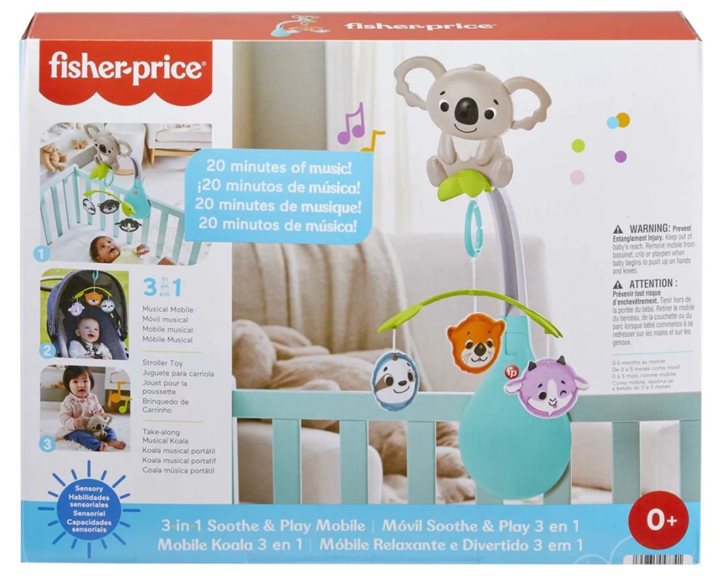 Fisher-Price 3 in 1 Soothe and Play Mobile HGB90