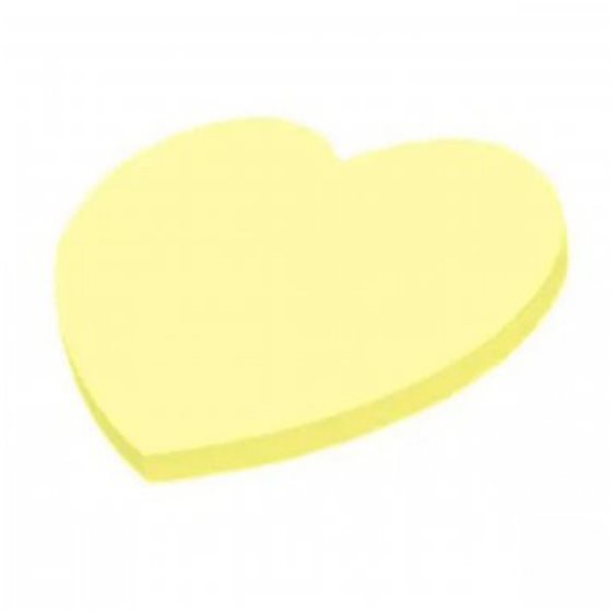 Ετικέτες Forpus Σχήματα Καρδιά 70χ70 40Φ Κίτρινο