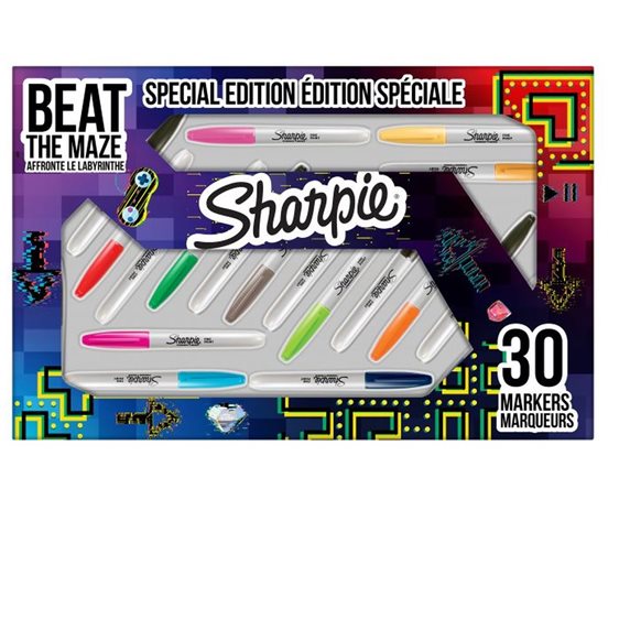 Σετ Μαρκαδόροι Sharpie Beat The Maze Fine 30τμχ