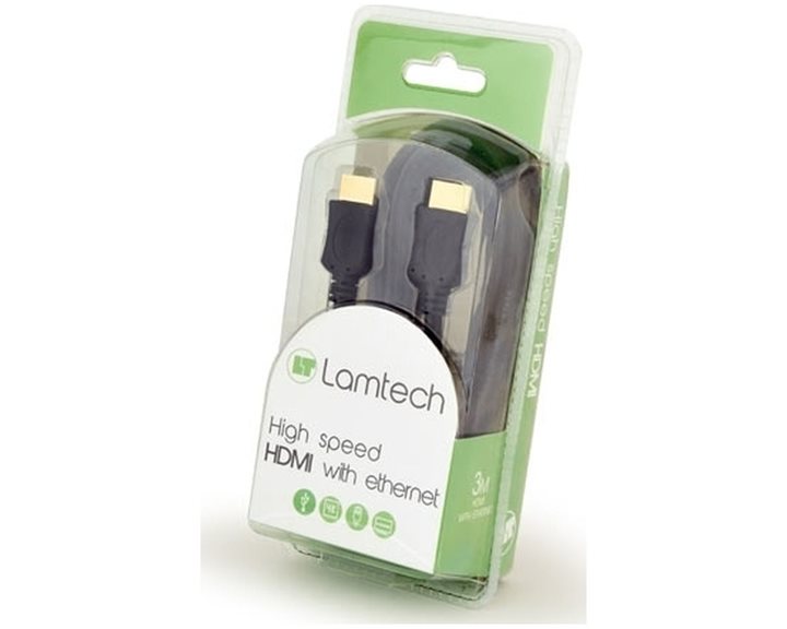 LAMTECH HIGH SPEED HDMI CABLE WITH ETHERNET 3M BLISTER