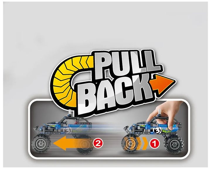 Pull Back Off-Road Vehicle - 193 pcs