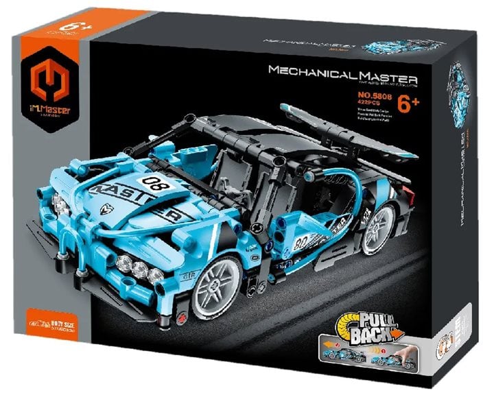 Pull Back Blue Racer - 507 pcs