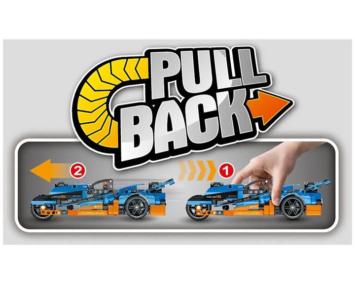 Pull Back Racing Car - 202 pcs
