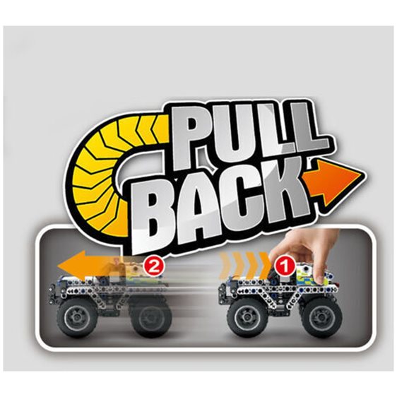 Pull Back Police Car - 199 pcs