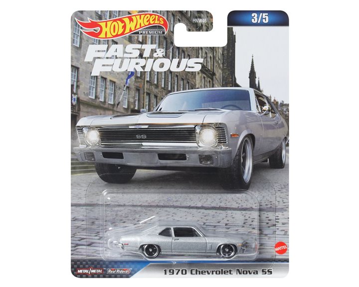 Mattel Hot Wheels Αυτοκινητάκια Premium Fast and Furious 1970 Chevrolet Nova SS