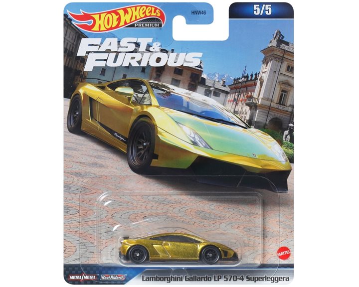 Mattel Hot Wheels Αυτοκινητάκια Premium Fast and Furious Lamborghini Gallardo LP 570-4 Superleggera