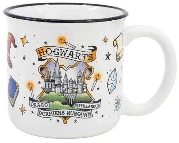 Harry Potter Magic Symbols  Breakfast Mug 14 Oz In Gift Box