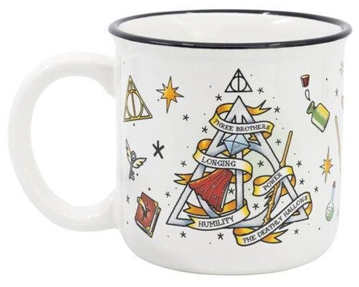 Harry Potter Magic Symbols  Breakfast Mug 14 Oz In Gift Box