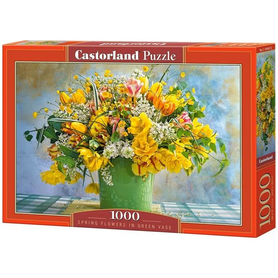 Παζλ Castorland 1000 τμχ. SPRING FLOWERS IN GREEN VASE C-104567-2