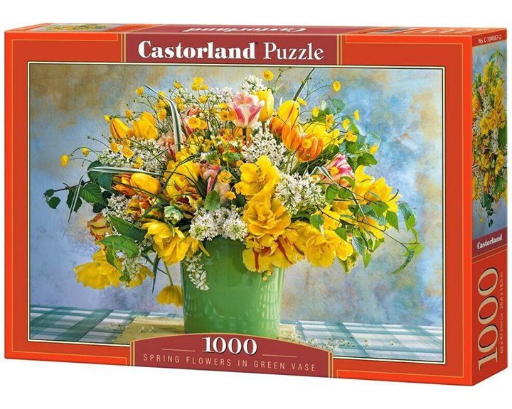 Παζλ Castorland 1000 τμχ. SPRING FLOWERS IN GREEN VASE C-104567-2