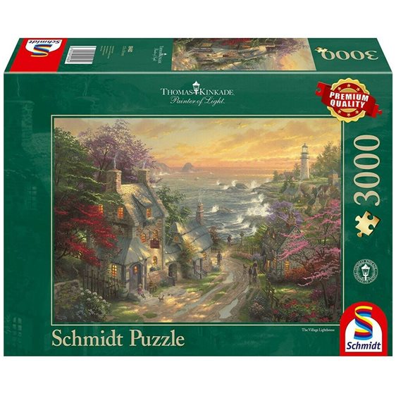 Πάζλ Schmidt Kinkade - 3000τμχ. Ο Φάρος του Χωριού 59482
