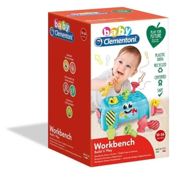 Clementoni Baby For Βρεφικό Παιχνίδι Πάγκος Εργασίας Για 10-36 Μηνών 1000-17042