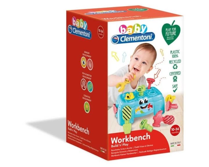 Clementoni Baby For Βρεφικό Παιχνίδι Πάγκος Εργασίας Για 10-36 Μηνών 1000-17042
