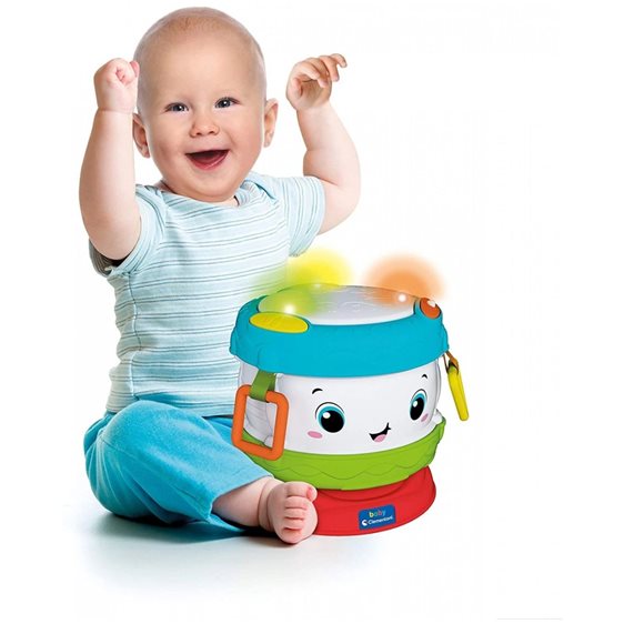 Clementoni Baby Βρεφικό Μουσικό Τύμπανο Με Δραστηριότητες Για 10-36 Μηνών 1000-17409