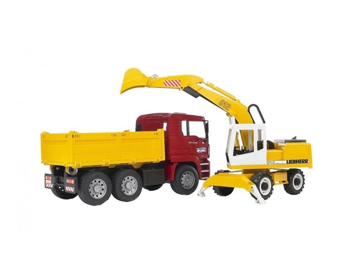 Bruder Φορτηγό Χωματουργικό MAN Με Εκσκαφέα Liebherr/4 02751