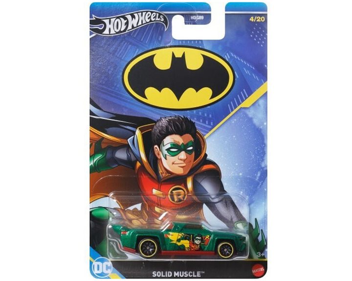 Mattel Αυτοκινητάκια Hot Wheels Batman Solid Muscle