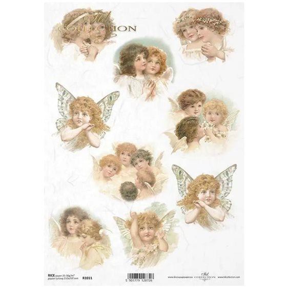 Stamperia Ριζόχαρτο Decoupage A4 christmas angels