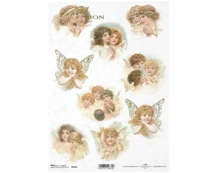Stamperia Ριζόχαρτο Decoupage A4 christmas angels