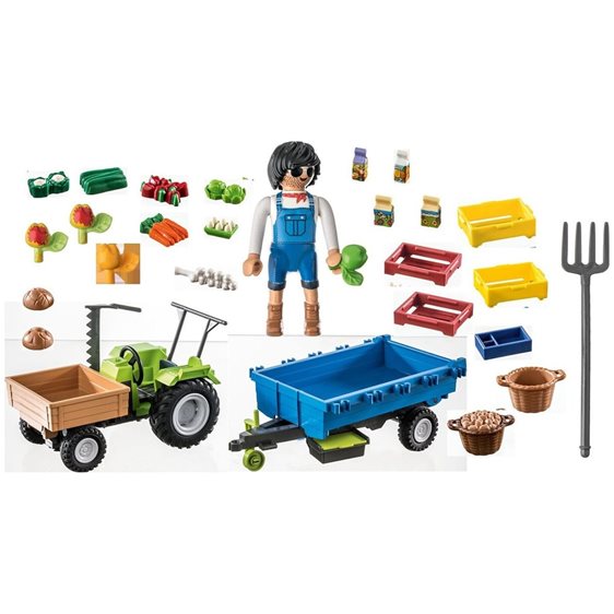 Playmobil Αγροτικό τρακτέρ με καρότσα 71249