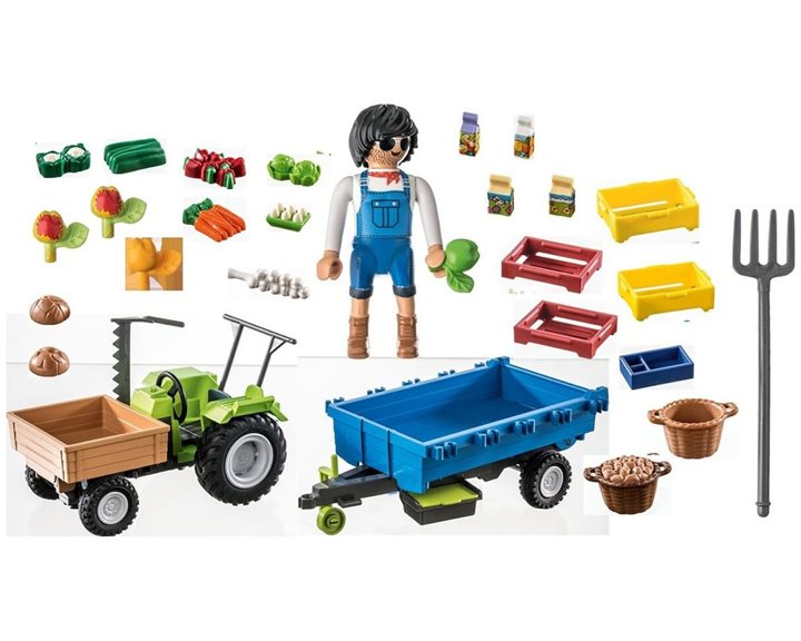 Playmobil Αγροτικό τρακτέρ με καρότσα 71249