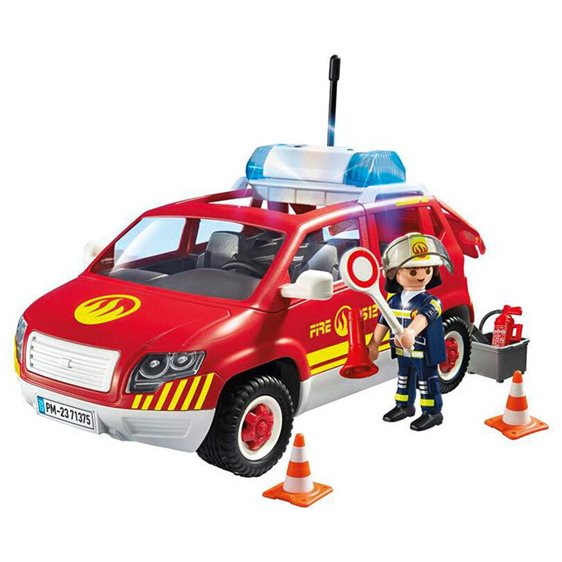 Playmobil Όχημα Αρχιπύραρχου με φάρο και σειρήνα 71375