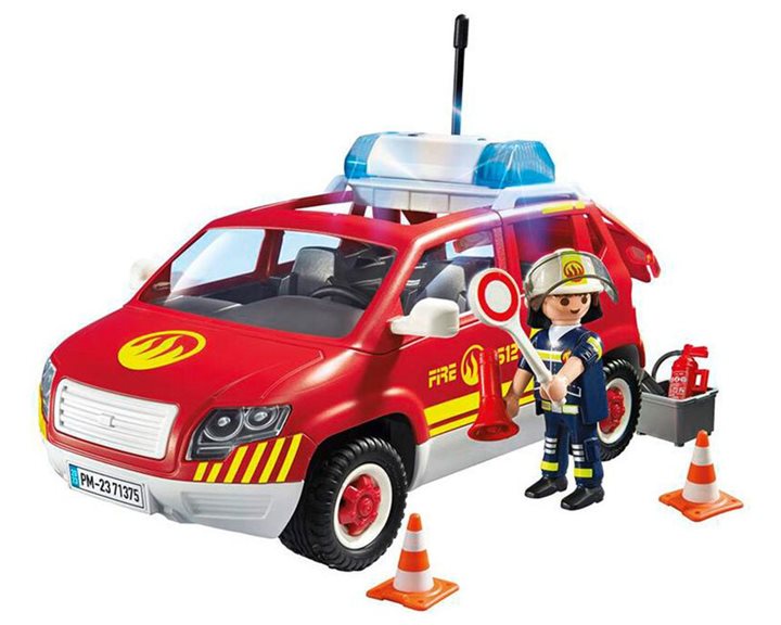Playmobil Όχημα Αρχιπύραρχου με φάρο και σειρήνα 71375