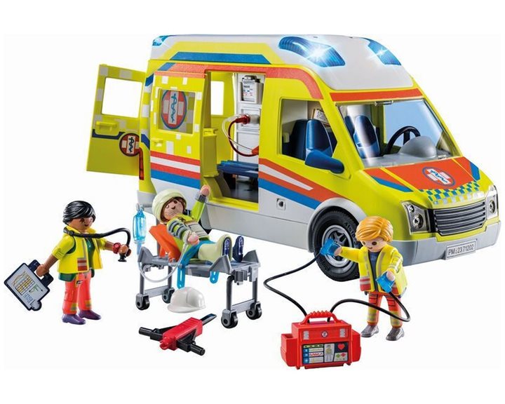 Playmobil Ασθενοφόρο με Διασώστες 71202