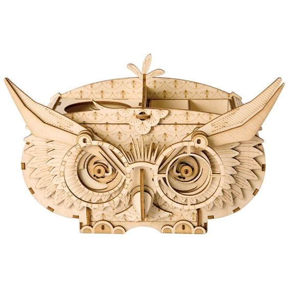 Robotime DIY Puzzle 3D Owl Storage Box 61pcs