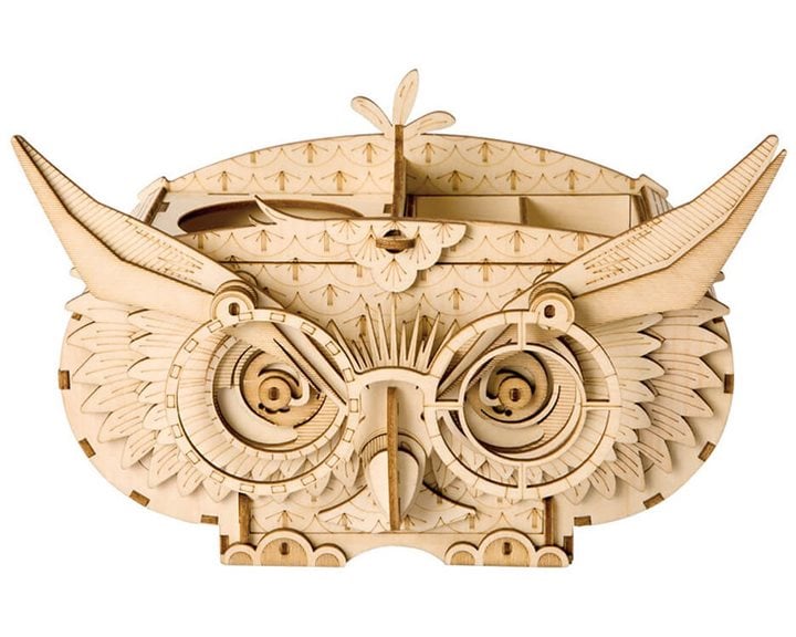 Robotime DIY Puzzle 3D Owl Storage Box 61pcs