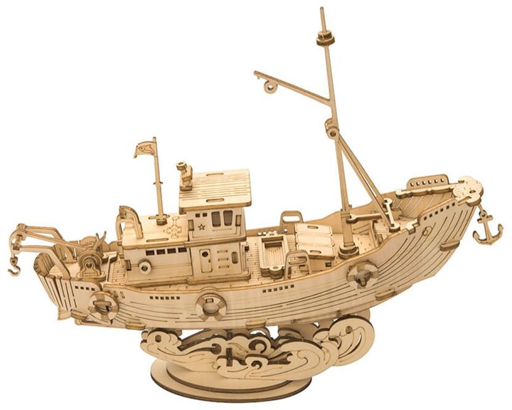 Robotime DIY 3D Puzzle Fishing Ship 104pcs