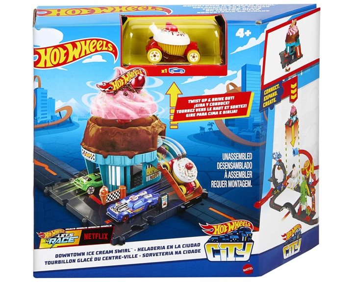 Mattel Hot Wheels City Ice Cream Shop HDR24 / HTN77
