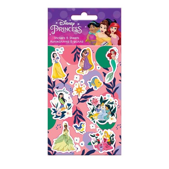 Αυτοκόλλητα 8x12 5 Φύλλα Princess 000563889
