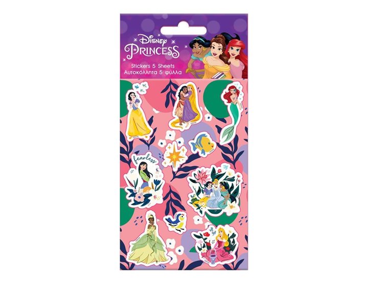 Αυτοκόλλητα 8x12 5 Φύλλα Princess 000563889
