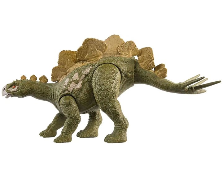 Mattel Jurassic World Wild Roar Hesperosaurus Dinosaur Figure with Continuing Roar