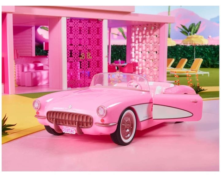 Mattel Συλλεκτικό Αυτοκίνητο Από την Ταινία Barbie, Ροζ Κάμπριο Corvette