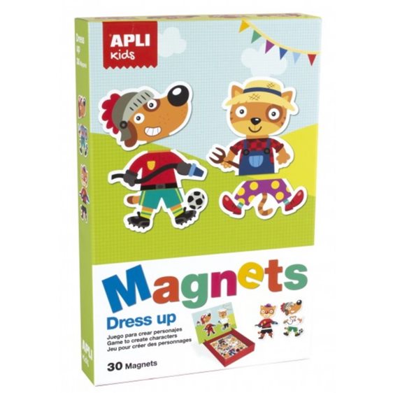 Apli Magnetic Set Animals Dress Up 30τμχ 16495