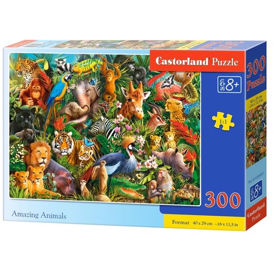 Παζλ Castorland 300τμχ. Amazing Animals 40x29cm B-030491