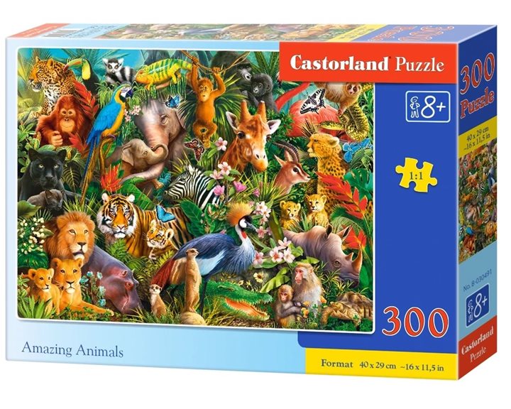 Παζλ Castorland 300τμχ. Amazing Animals 40x29cm B-030491