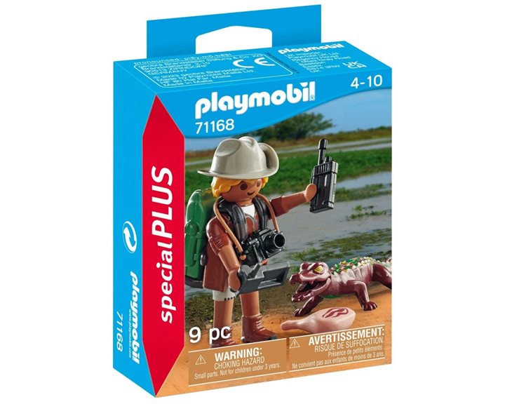 Playmobil Special Plus Εξερευνητής Με Αλιγάτορα