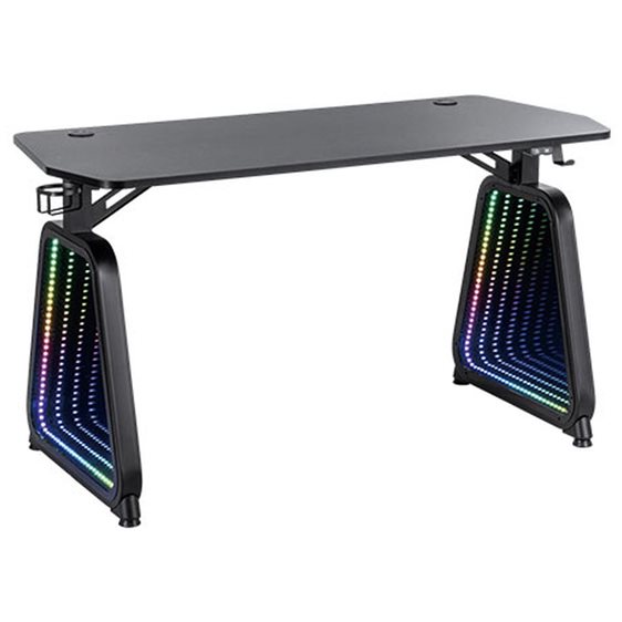 WHITE SHARK GAMING DESK WITH USB LIGHT EFFECTS  MEDUSA