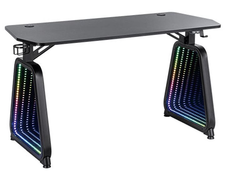 WHITE SHARK GAMING DESK WITH USB LIGHT EFFECTS  MEDUSA