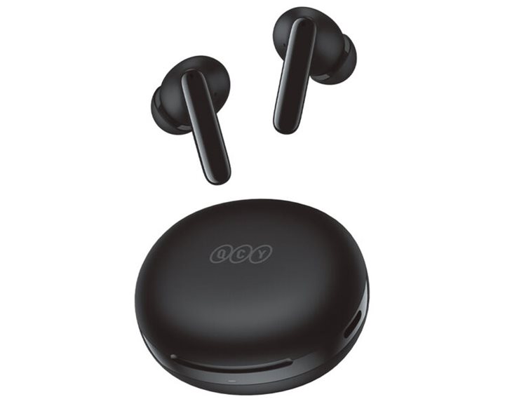 QCY T13 ANC 2 Black - TWS 28dB Active Noise Canceling 10mm Drivers, BT 5.3 30 Hours True Wireless