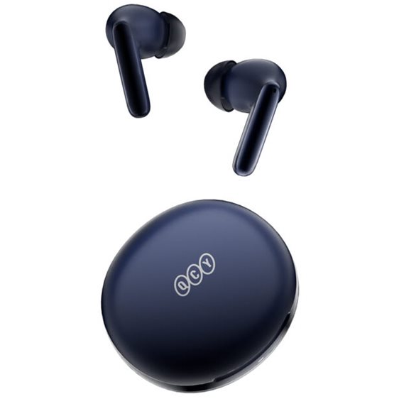 QCY T13 ANC 2 Blue - TWS 28dB Active Noise Canceling 10mm Drivers, BT 5.3 30 Hours True Wireless