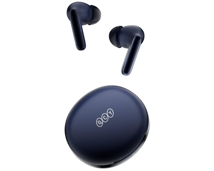 QCY T13 ANC 2 Blue - TWS 28dB active noise canceling 10mm drivers, BT 5.3 30 hours True Wireless