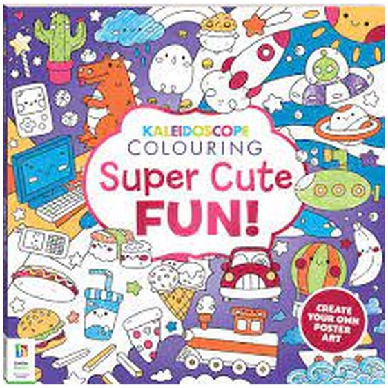 Kaleidoscope Square Colouring Books Super Cute Fun
