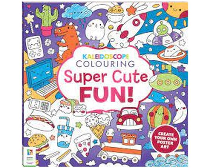Kaleidoscope Square Colouring Books Super Cute Fun